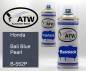 Preview: Honda, Bali Blue Pearl, B-552P: 400ml Sprühdose + 400ml Klarlack - Set, von ATW Autoteile West.